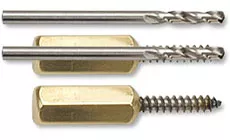 Set aus Knopfbohrer und Gewindebohrer