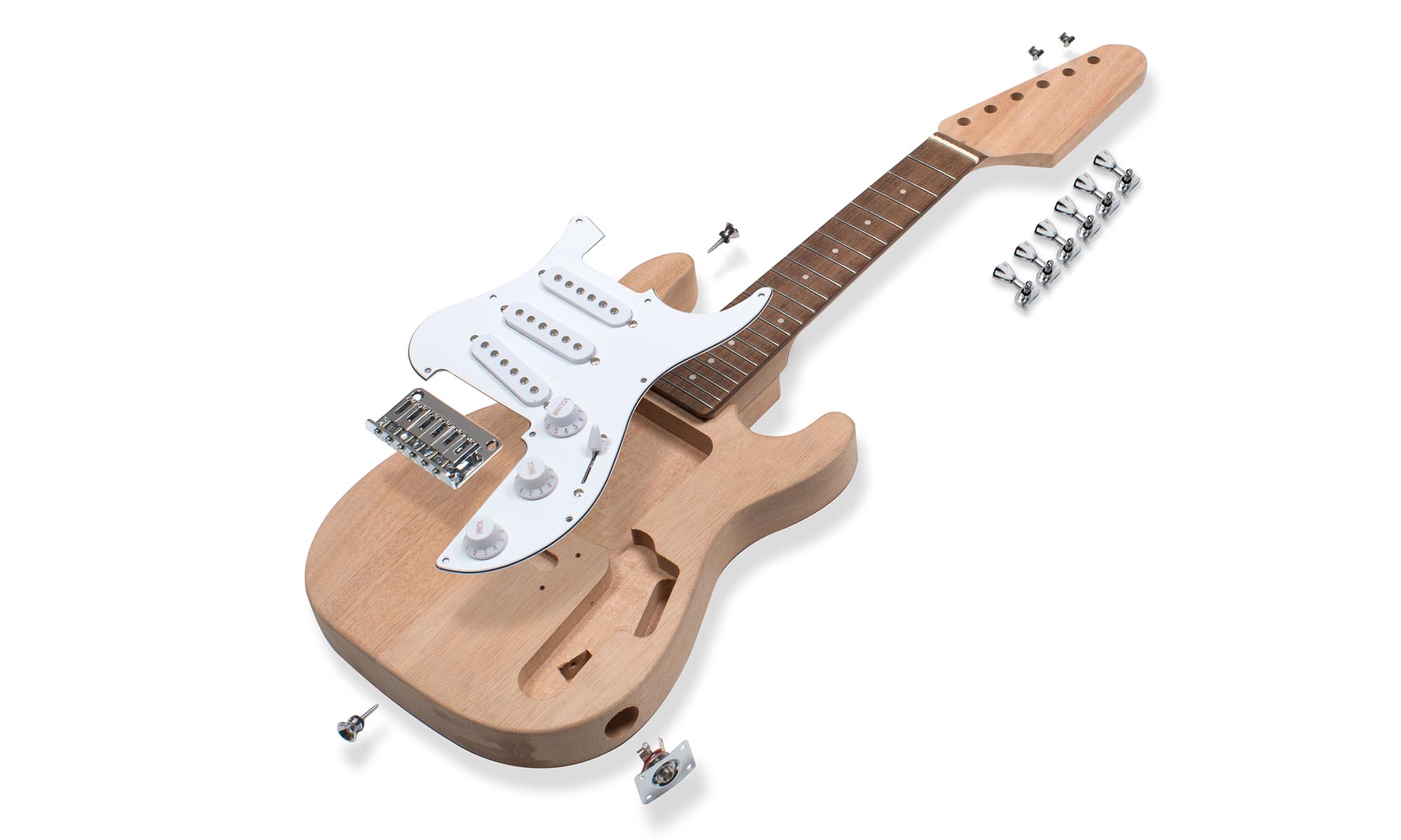 Anleitung für Mini S-Style Electric Guitar Kit
