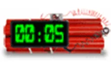 Zeitbombe: fünf Sekunden