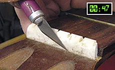 Verteilen mit einer X-Acto Klinge