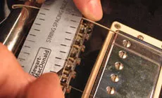 Foto: Einen Tune-o-matic Sattel markieren