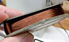 Neu gewickelte Spule