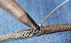 Dab of solder