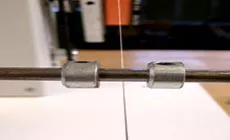 Traversenbegrenzer und Aufnahmedraht