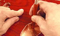 Kupferfolienabschirmung Nahaufnahme