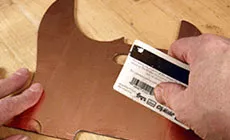 Pickguard-Abschirmung mit Karte