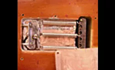 Carlos Santanas Strat wurde herausgezoomt