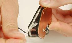 Wrapping the pickup with string