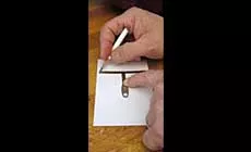 Erstellen eines Radiusmessgeräts für Papier