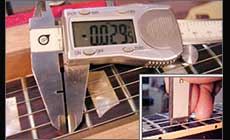 Measure the fret heights