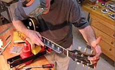 Verwendung eines gekerbten Lineals