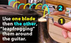 Leapfrogging zwei Messer