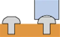 Nivellierende Kronen für die Nahaufnahme