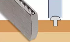 Doppelkantige Fret-Datei