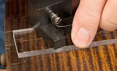 Anziehen der Rissklemme