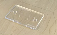 Positionierung der Bohrungsschablone