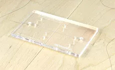 Positionierung der Bohrungsschablone