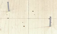 Entfernen der Schablonenstifte