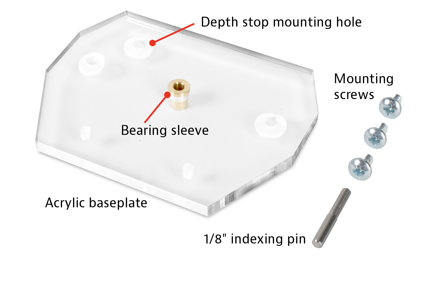 Ersatzteildiagramm für die StewMacGriffbretteinlage.