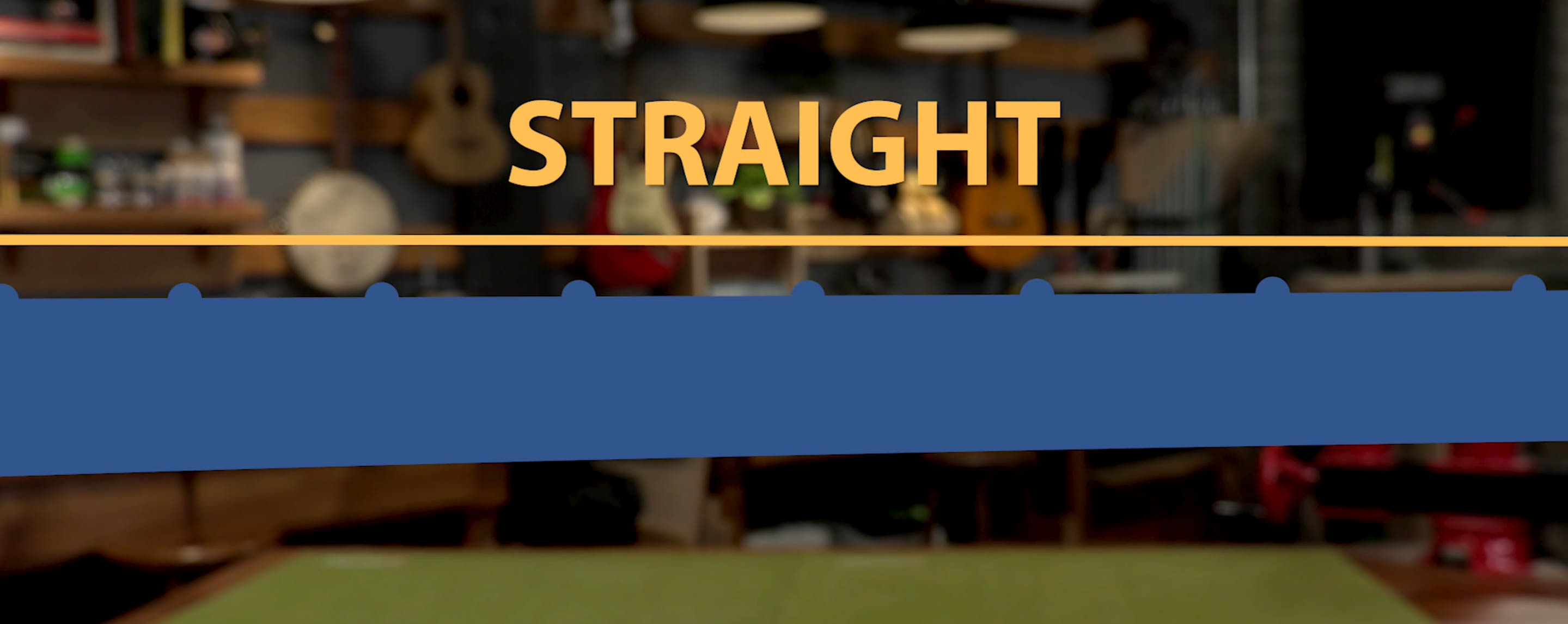 Gerader Gitarrenhals