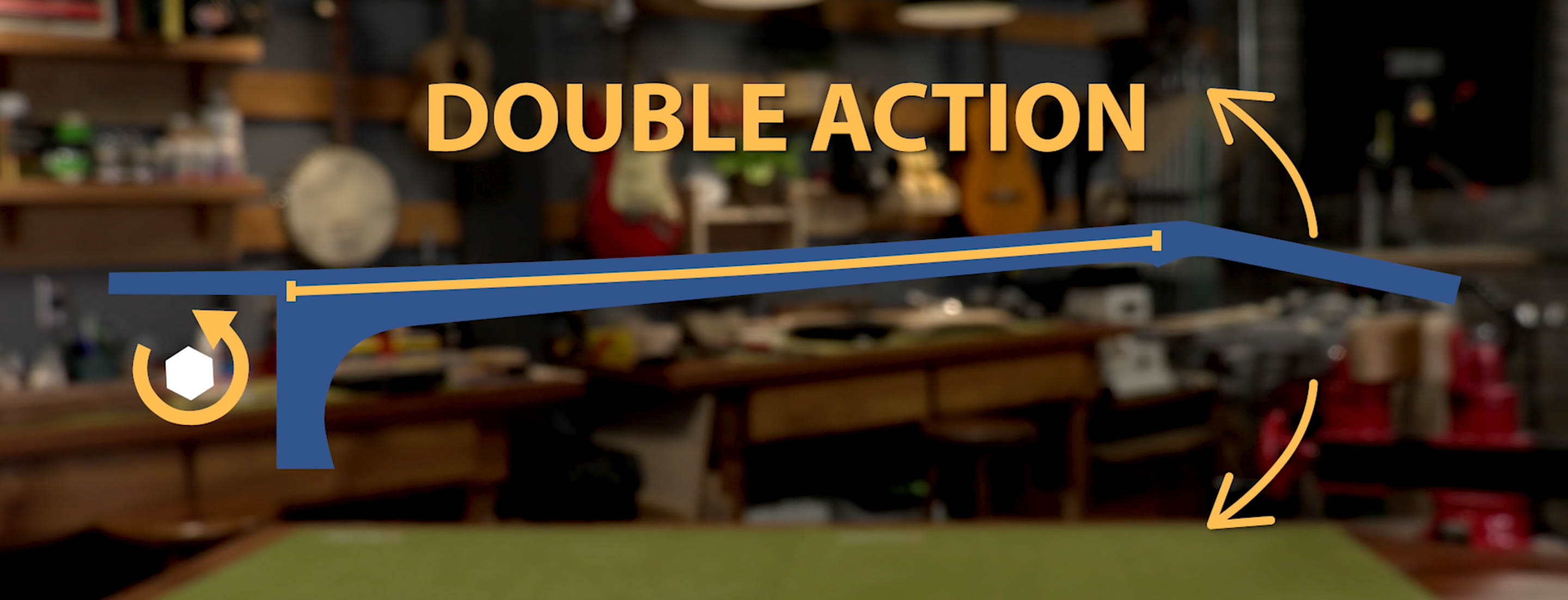 Doppelt wirkender Zugstangen