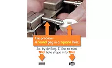 Quadratischer Zapfen