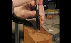 Meißeln des Rohlings