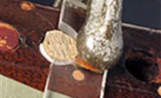 Nahaufnahme des Klebens