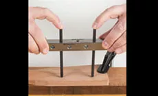 Positionieren Sie den Jig