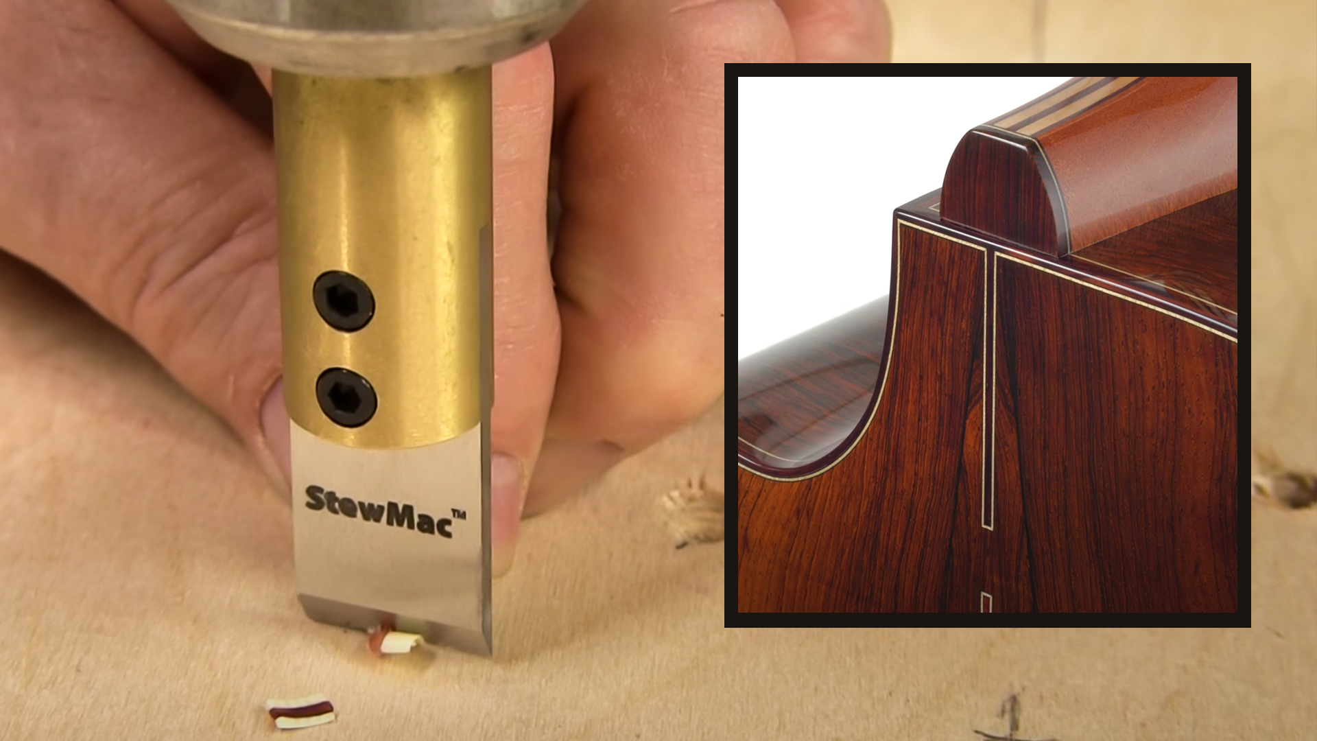 StewMac Gehrungsklinge für Bindungsvideo