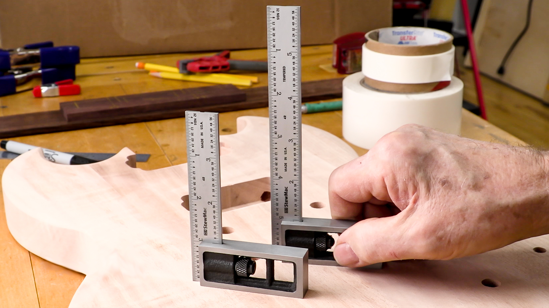 StewMac Precision, zwei Quadrate