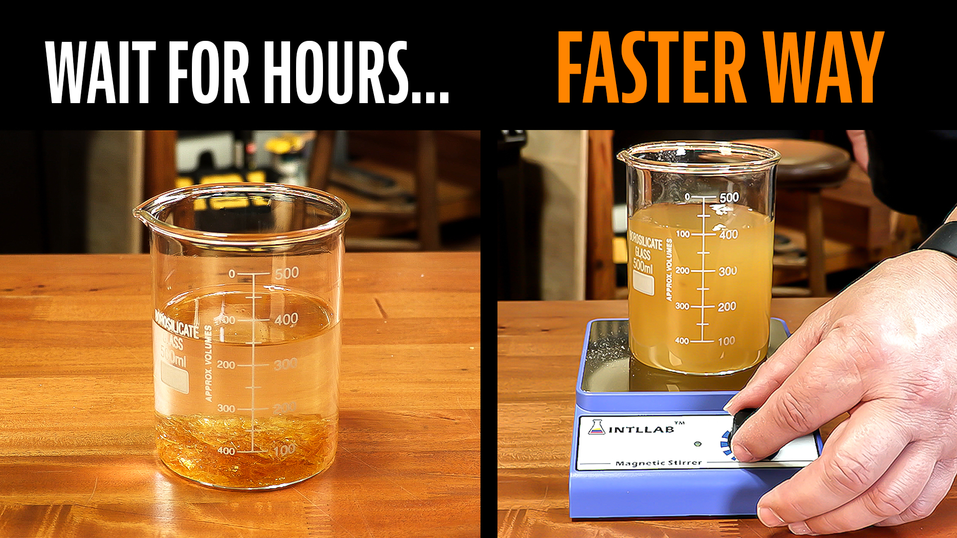 Die schnellste und einfachste Art, frischen Schellack zu mischen