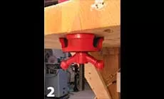 Zwei Möglichkeiten, den Schraubstock zu montieren